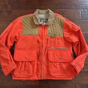 VTG Remington Shooting Hunting Jacket Mens Medium Made In USA Flannel Lined Game